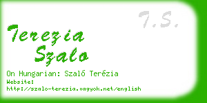 terezia szalo business card